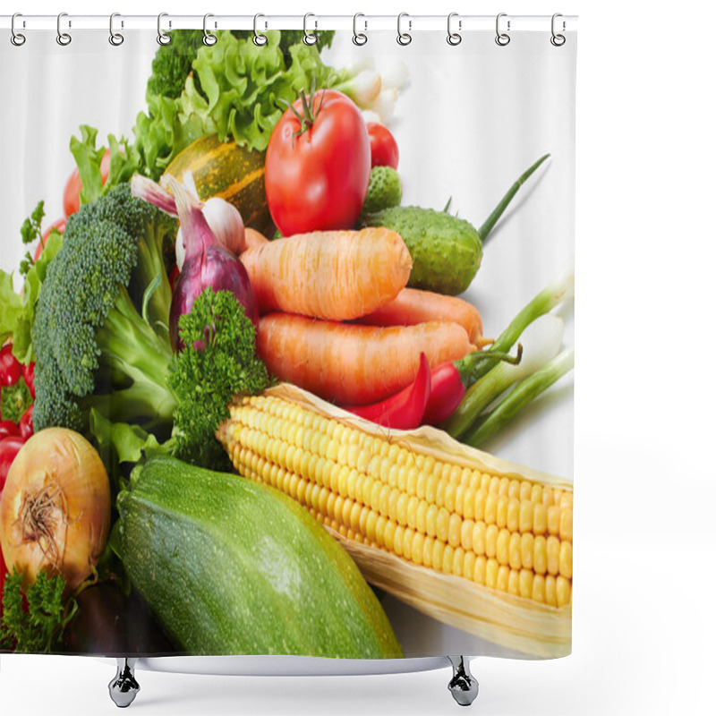 Personality  Ripe Fresh Vegetables Shower Curtains