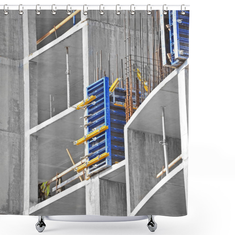 Personality  Concrete Formwork And Floor Beams Shower Curtains