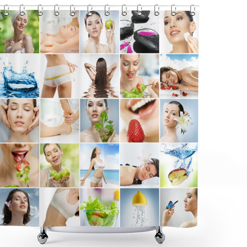 Personality  Eating And Healthcare Shower Curtains