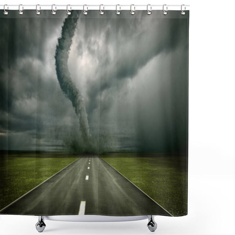 Personality  Tornado Shower Curtains