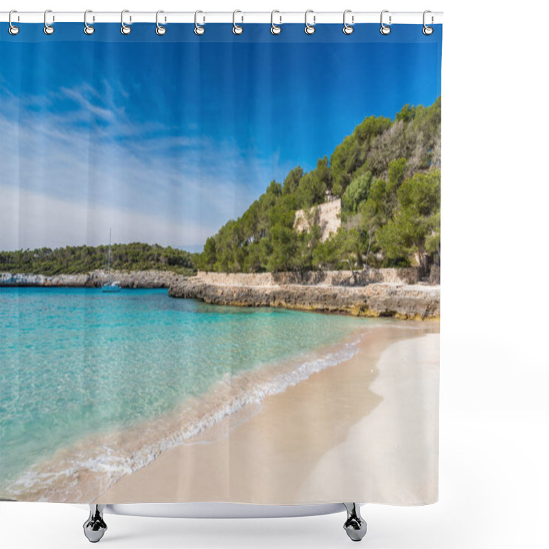 Personality  Cala Mondrago - Beautiful Beach And Coast Of Mallorca Shower Curtains