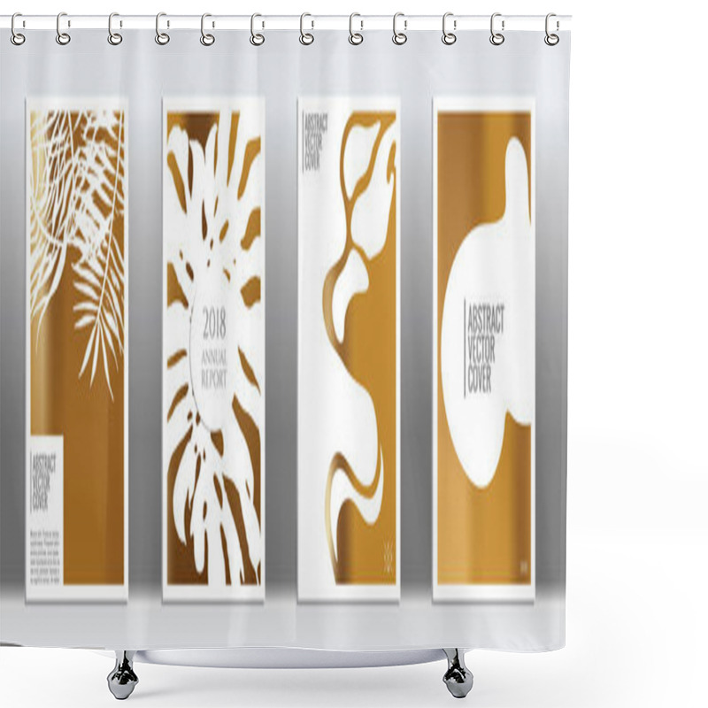 Personality  Golden Exotic Cover.  Shower Curtains