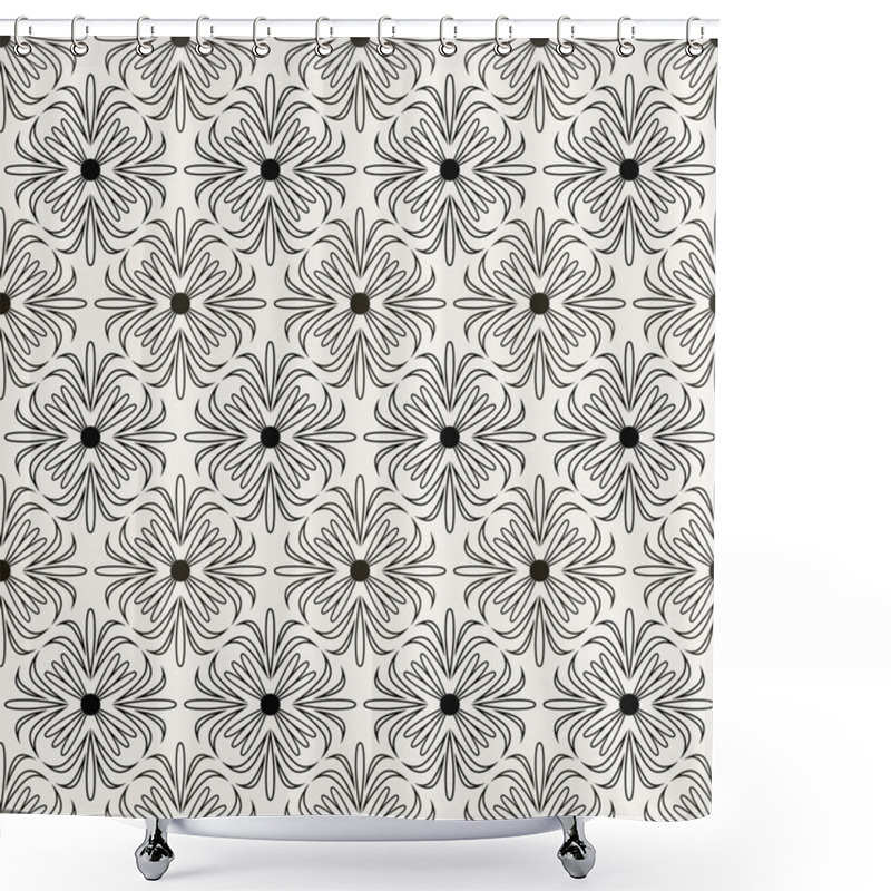 Personality  Texture With Abstract Elements Shower Curtains