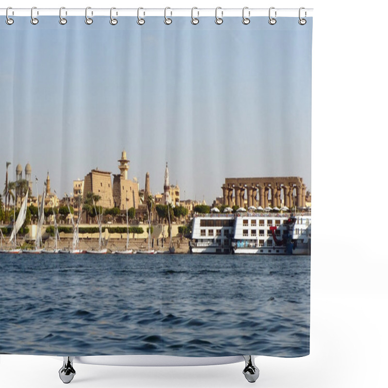 Personality  Luxor, Nile, Egypt Shower Curtains