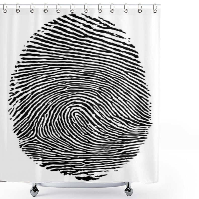 Personality  Finger Print. Shower Curtains