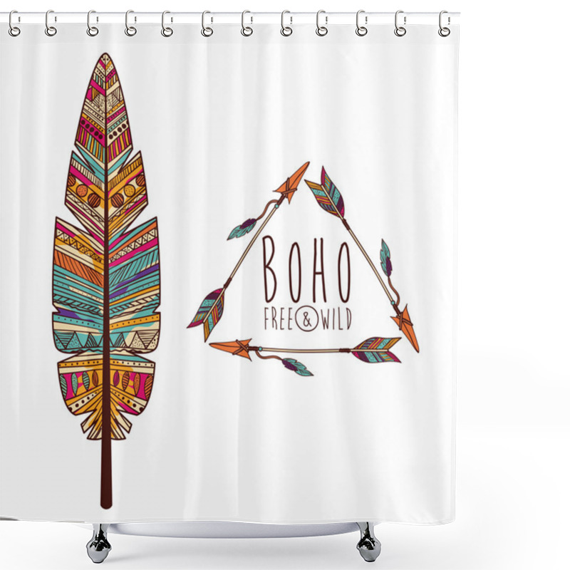 Personality  Boho Style Design Shower Curtains