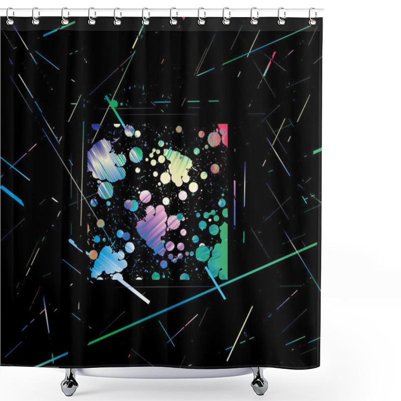 Personality  Abstract Background Shower Curtains