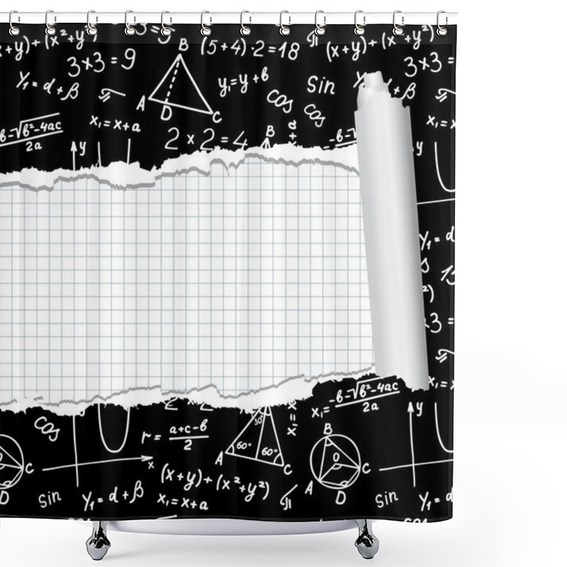 Personality  Algebra. Geometry. Abstract Background. Shower Curtains