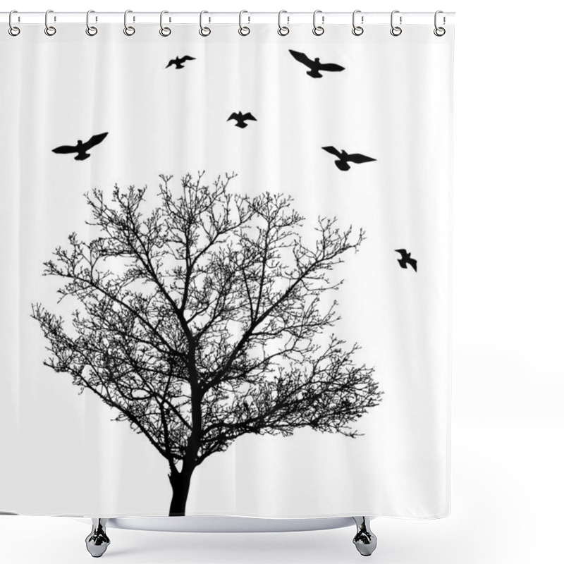 Personality  Tree Shower Curtains