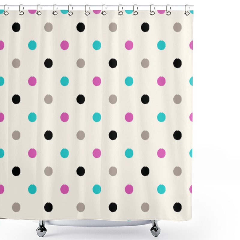 Personality  Polka Dots Pattern Shower Curtains