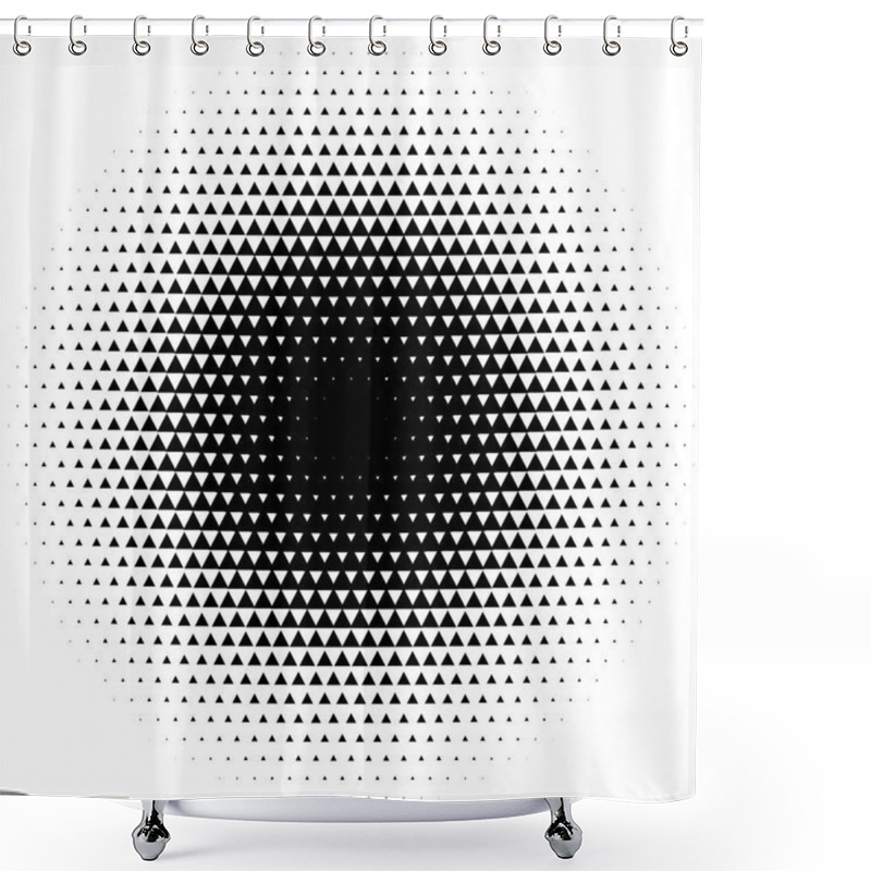 Personality  Abstract Halftone Element  Shower Curtains