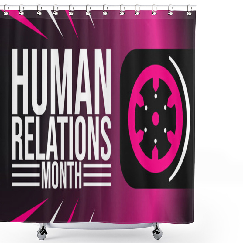 Personality  Empathy And Unity: Honoring Human Relations Month Shower Curtains