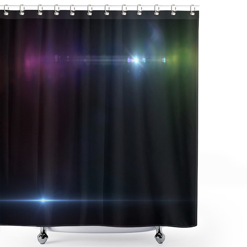 Personality  Lens Flare Effect Shower Curtains