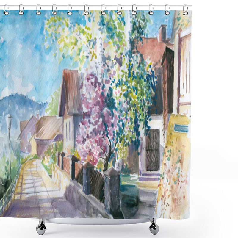 Personality  Street Shower Curtains