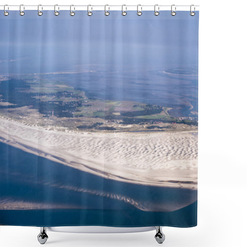 Personality  Aerial View From The Schleswig-Holstein Wadden Sea National Park Shower Curtains