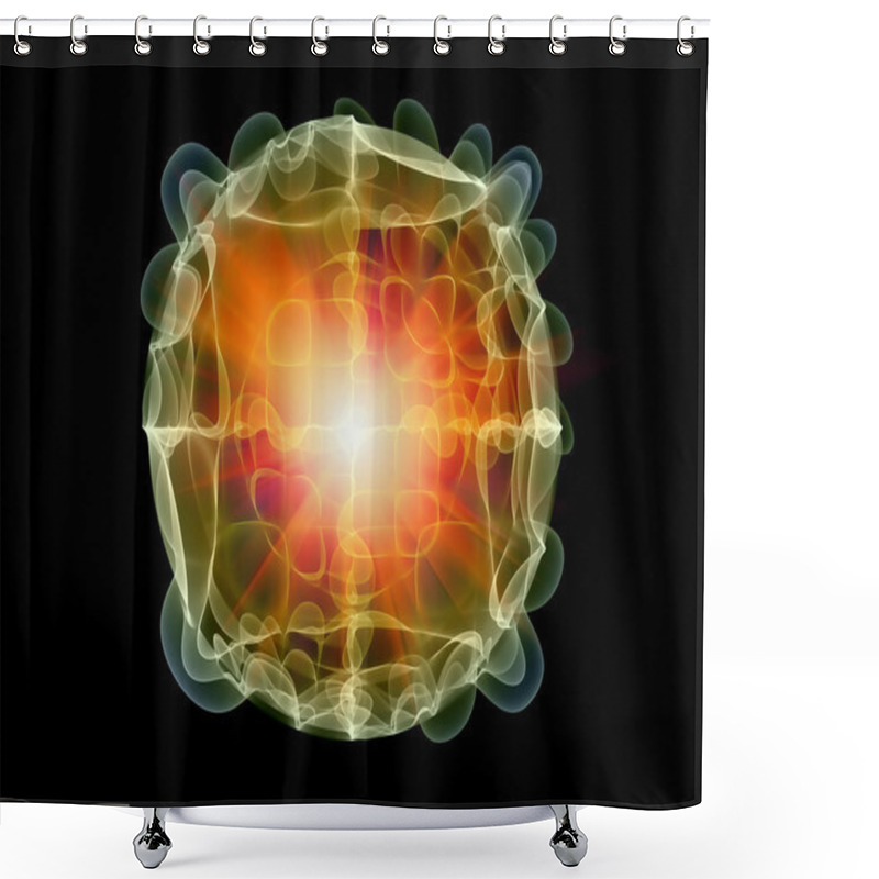 Personality  Spores Of Nanotechnology Shower Curtains