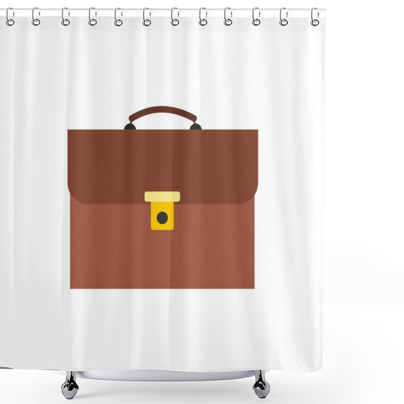 Personality  Briefcase Flat Icon Shower Curtains