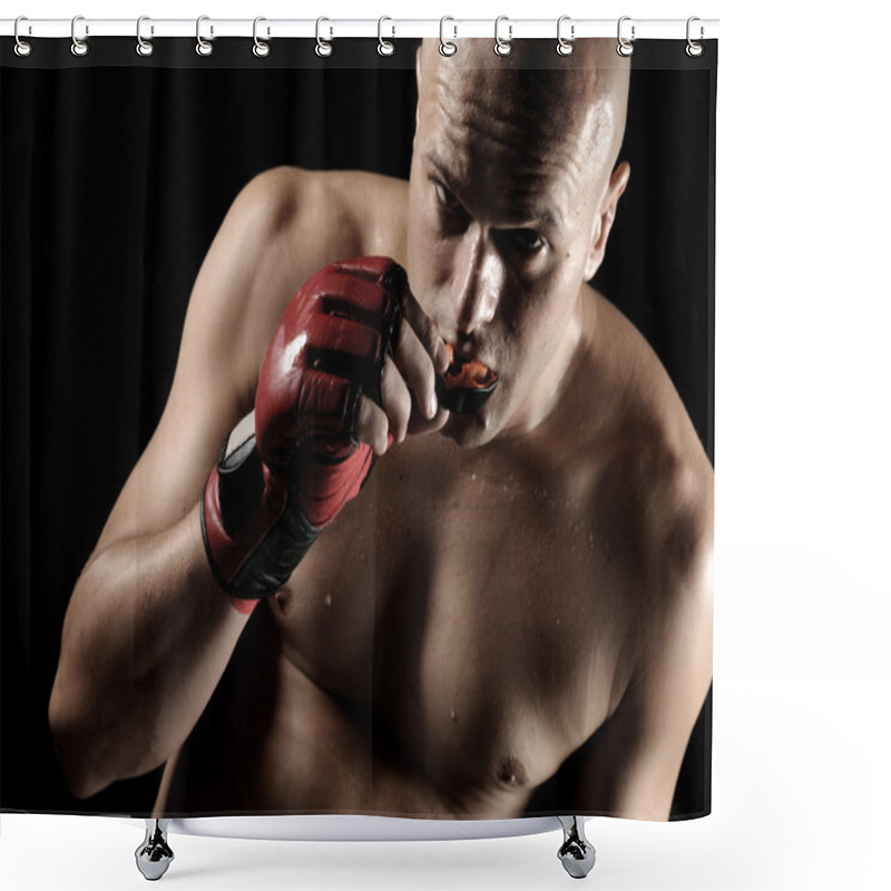 Personality  Mixed Martial Arts Fighter Shower Curtains