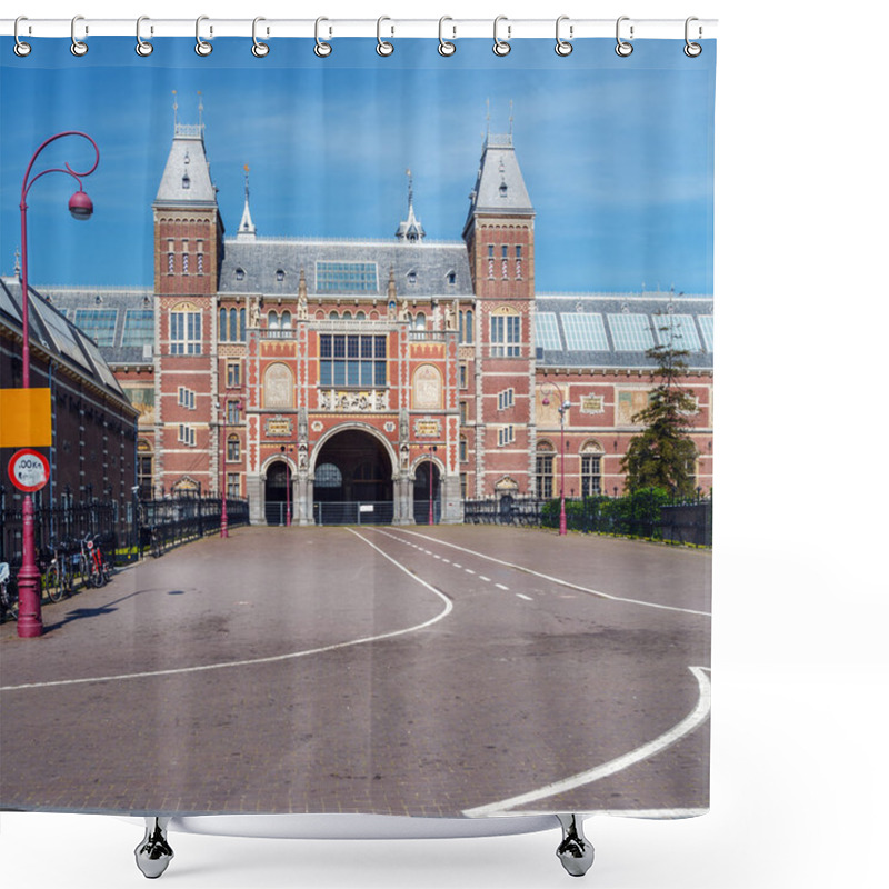 Personality  Building Of Rijksmuseum, Dutch National Art Museum, Amsterdam, N Shower Curtains