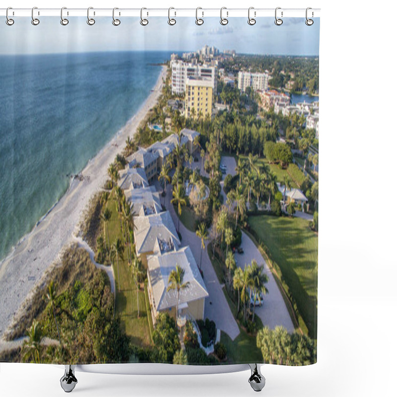 Personality  Aerial View Of Naples Beach, Florida. Shower Curtains