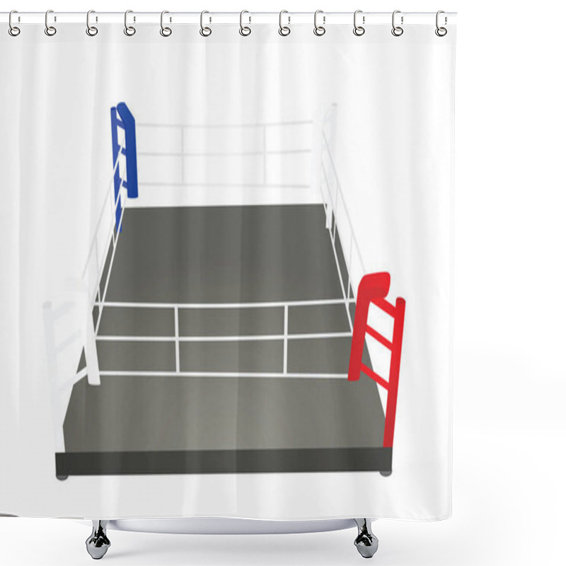 Personality  Boxing Ring Ropes. Vector Illustration Shower Curtains