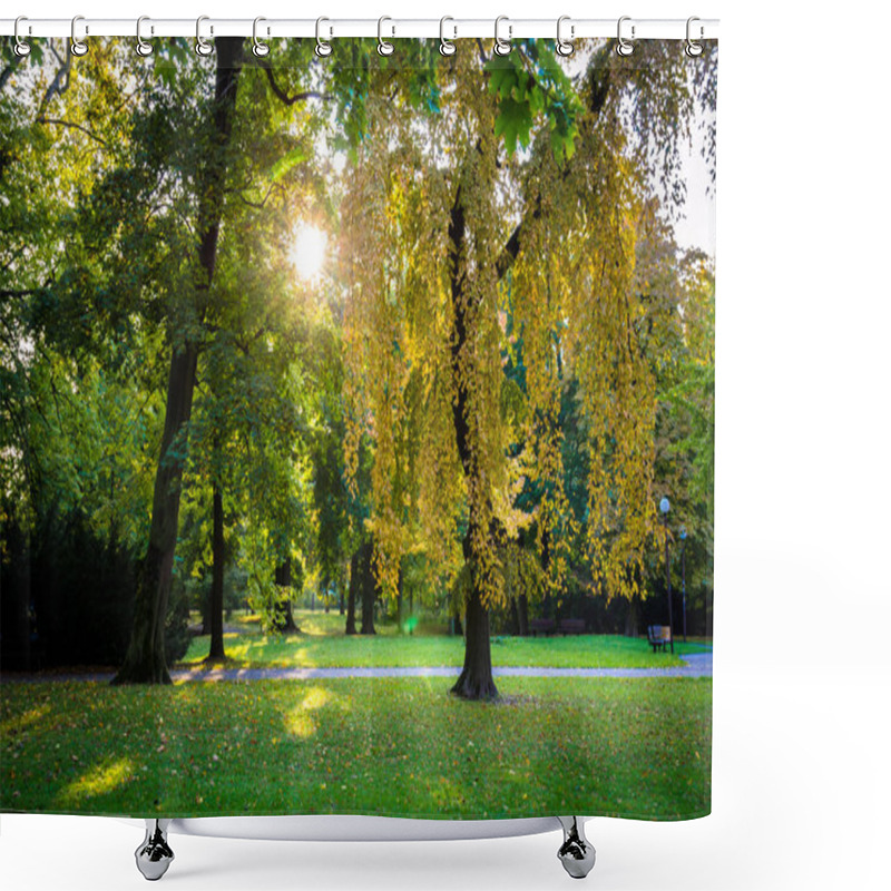 Personality  Sunny October Afternoon Shower Curtains