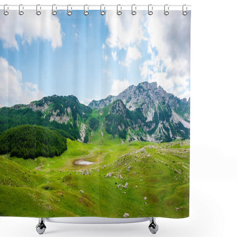 Personality  Beautiful Green Valley In Durmitor Massif, Montenegro Shower Curtains