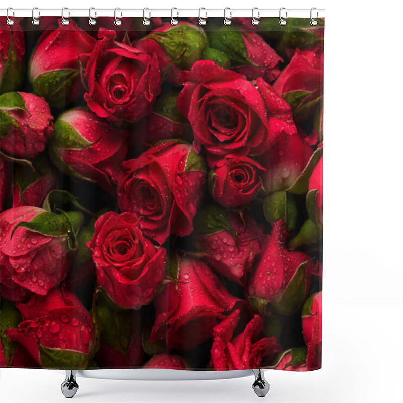 Personality  Beautiful Rose Flowers   Shower Curtains