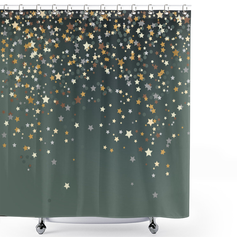 Personality  Confetti, New Year's Celebration - Vector Background Shower Curtains