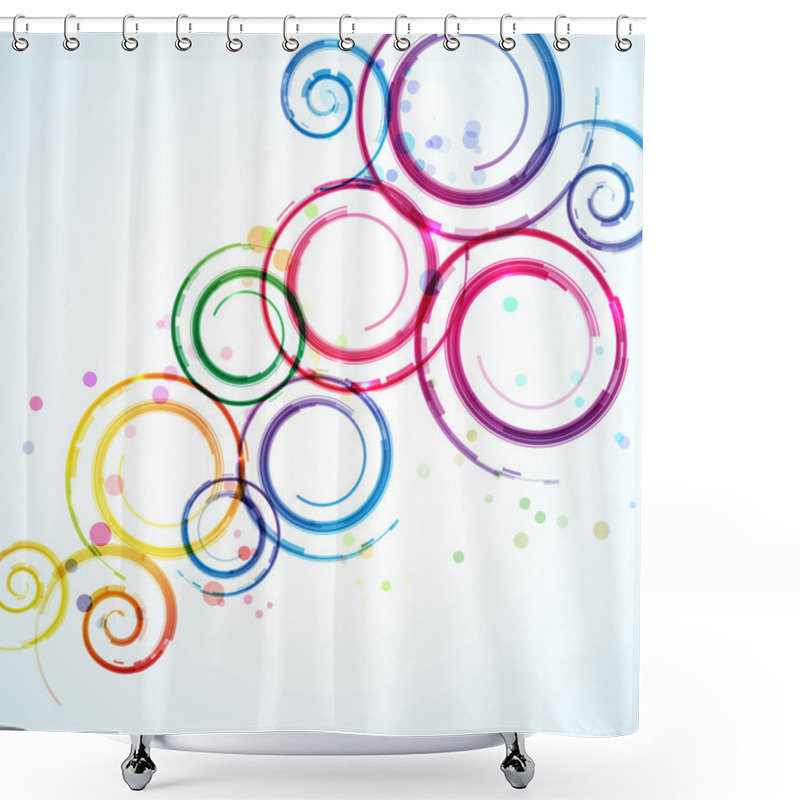 Personality  Spirals Background Shower Curtains