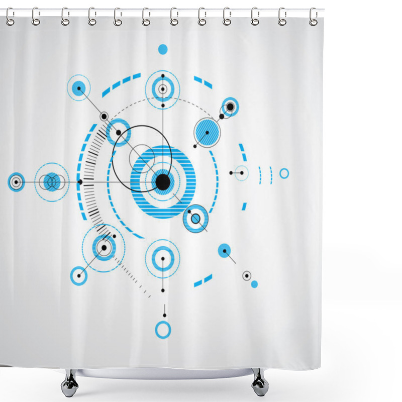 Personality  Abstract Blue Background  Shower Curtains