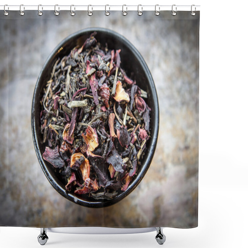 Personality  Cup Of Loose Leaf Tea Shower Curtains