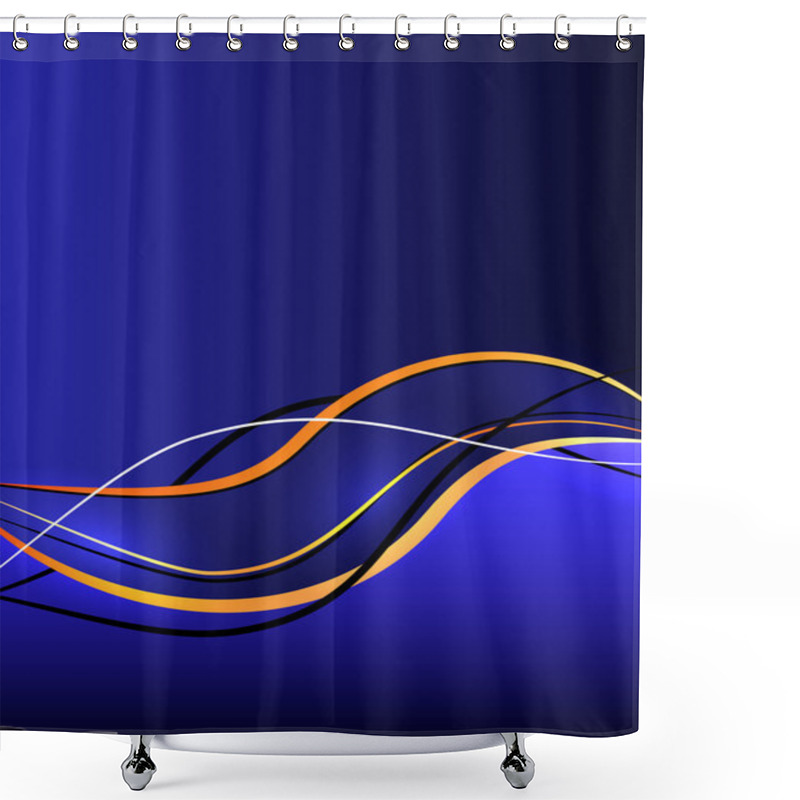 Personality  Vertical Background With Abstract Smooth Lines Shower Curtains