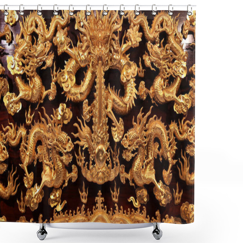 Personality  Pattern Of Beautiful Chinese Carvings Shower Curtains