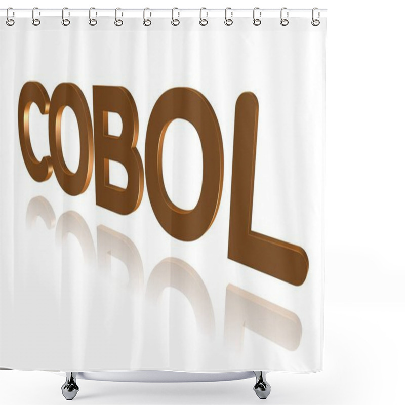 Personality  Programming Term - COBOL - Common Business Oriented Language - 3D Image Shower Curtains