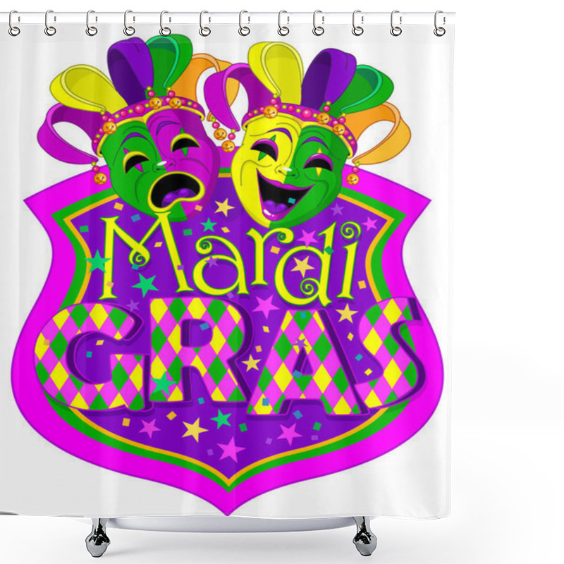 Personality  Mardi Gras Masks Design Shower Curtains