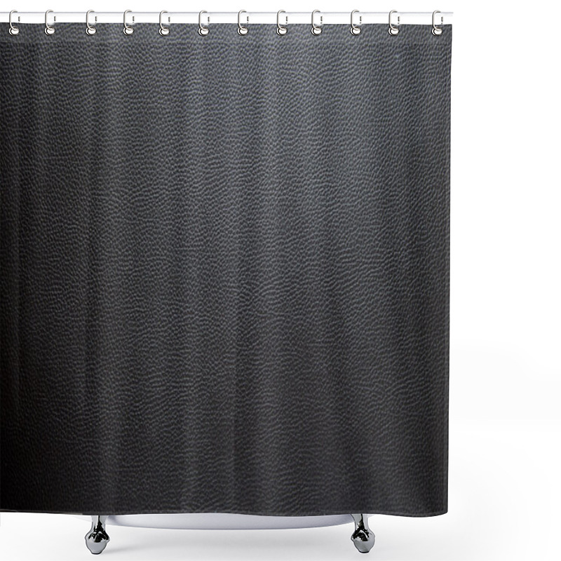 Personality  Black Leather Texture Shower Curtains