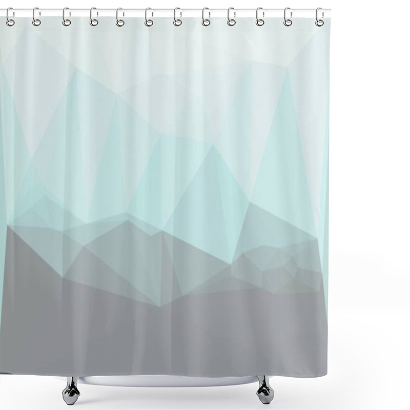 Personality  Abstract Geometric Background With Poly Pattern Shower Curtains