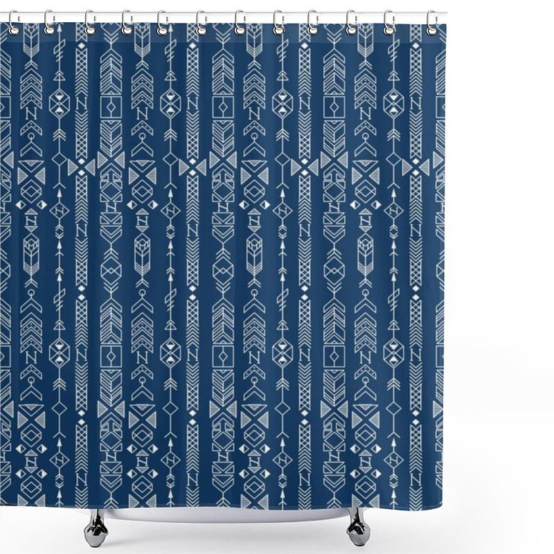 Personality  Seamless Ethnic Pattern Shower Curtains