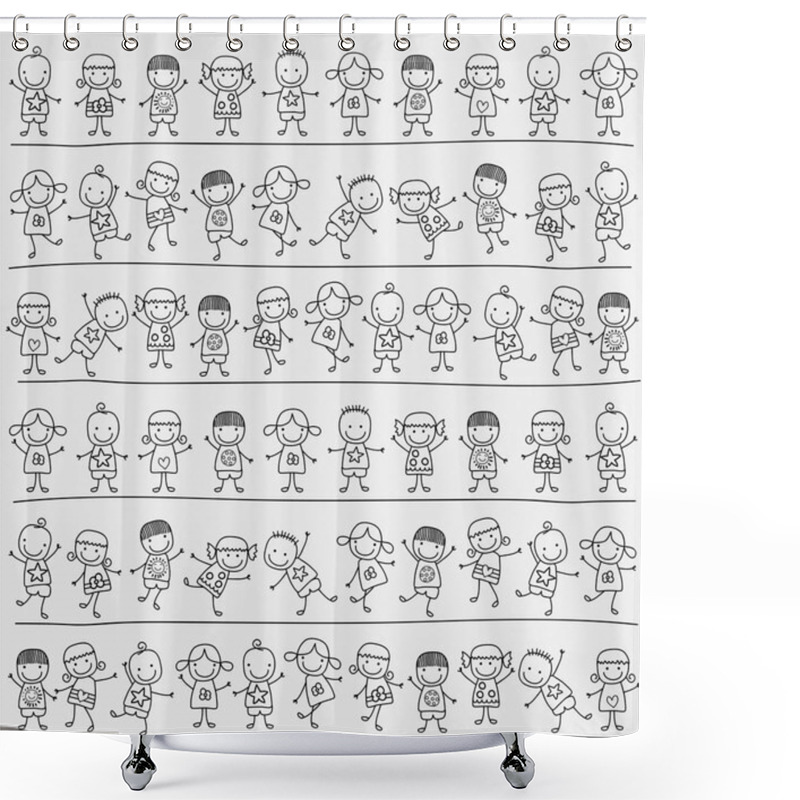 Personality  Kids Pattern Shower Curtains