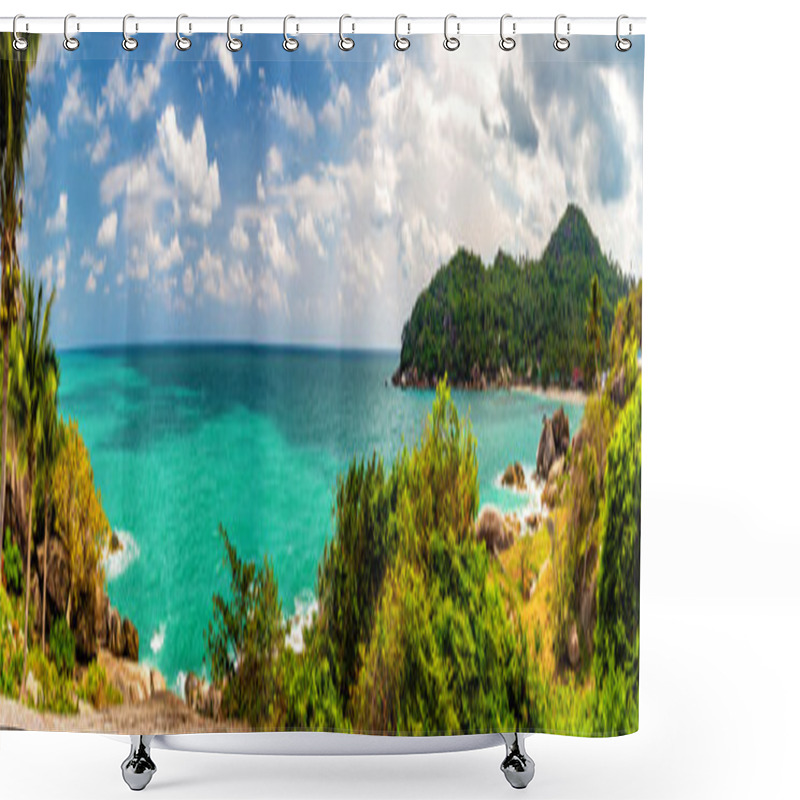 Personality  View Of Thailand Coastline Shower Curtains