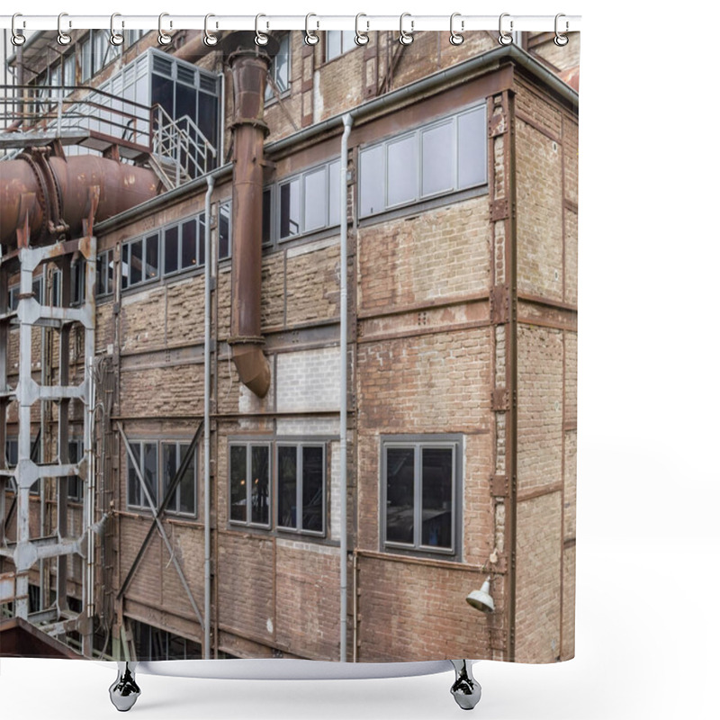 Personality  Rusty Industrial Scenery Shower Curtains