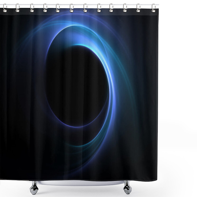 Personality  Blue Lights Shower Curtains