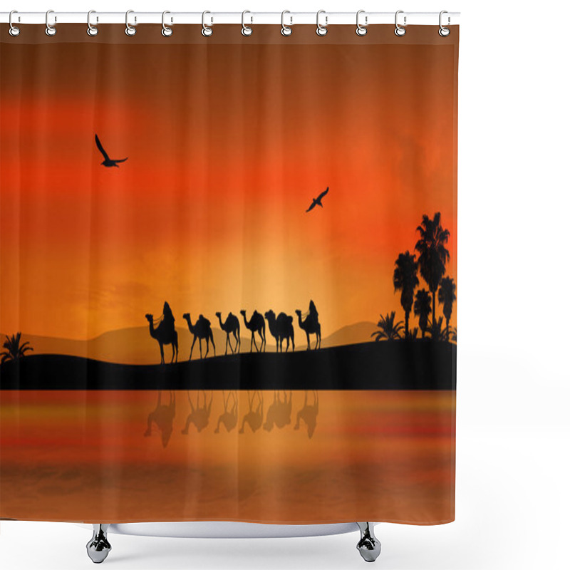 Personality  Camel Caravan Shower Curtains