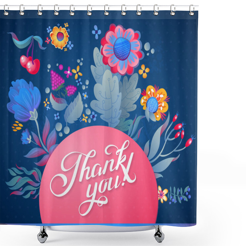 Personality  Thank You Card Shower Curtains