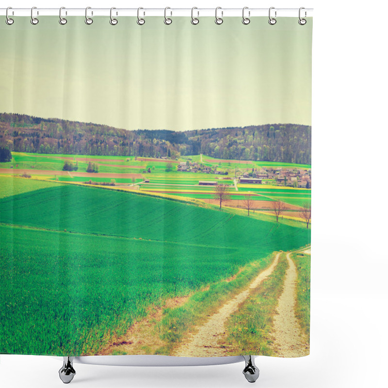 Personality  Fields Shower Curtains