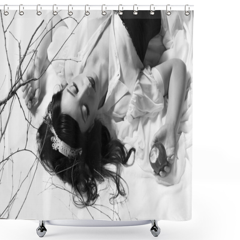 Personality  Snow-white Shower Curtains