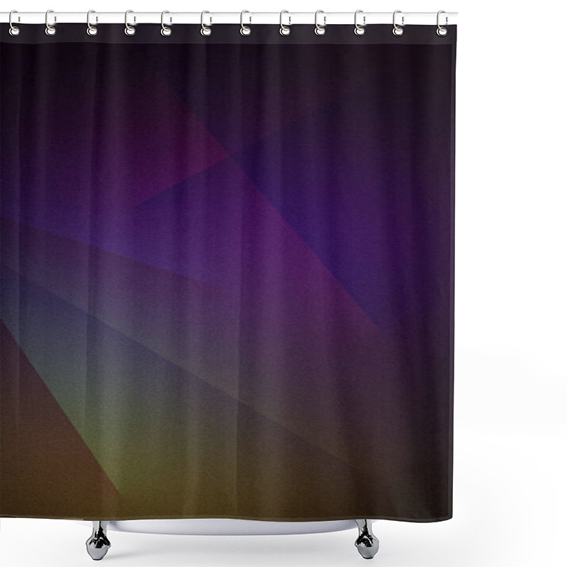 Personality  A Vertical Abstract Gradient Blending Purple, Black, And Green Hues With A Grainy Texture. Ideal For 4K Backgrounds, Wallpapers, Banners, And Digital Designs Shower Curtains