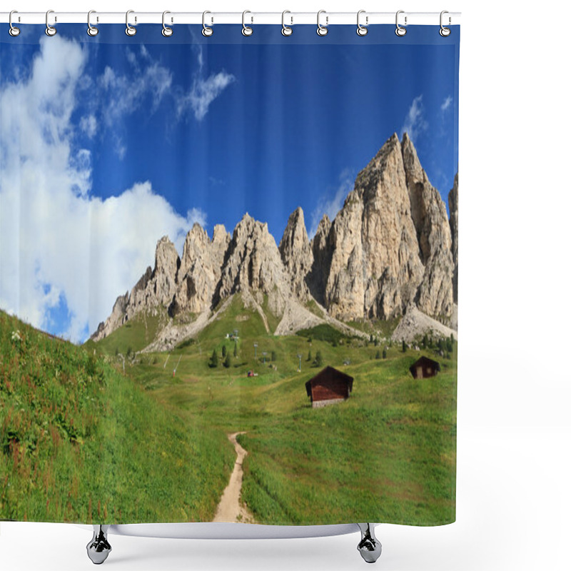 Personality  Cir Dolomites - Gardena Pass Shower Curtains