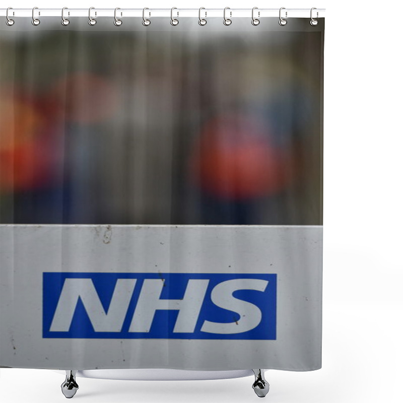 Personality   View Of A Sign At The Royal United Hospital  Shower Curtains